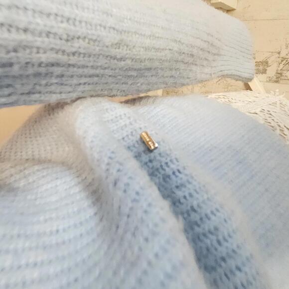 Flawless Ted Baker Baby Blue sweater with bow 3 8 Medium - Picture 4 of 7